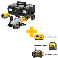 DeWALT DCS571E1T Accu Ultra Compact Cirkelzaag 115mm 18V XR 1.7Ah POWERSTACK in TSTAK - 5035048788745 - DCS571E1T-XJ - Mastertools.nl