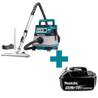 Makita DVC865LZX3 Accu Nat- en Droogstofzuiger 2x18V Basic Body - 0088381898805 - DVC865LZX3 - Mastertools.nl