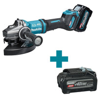 Makita GA038GT203 Accu Haakse Slijper 230mm AWS-Ready XGT 40V Max 5.0Ah in Koffer - 0088381733885 - GA038GT203 - Mastertools.nl