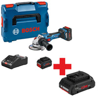 Bosch Professional GWS 18V-15 SC Accu Haakse Slijper 125mm 18V 8,0Ah BITURBO in L-Boxx - 06019H6101 - 3165140964548 - 06019H6101 - Mastertools.nl