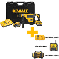 DeWALT DCH614X2 FLEXVOLT Accu Combihamer SDS-Max 10,5J 54V XR 9.0Ah in Koffer - 5035048722916 - DCH614X2-QW - Mastertools.nl