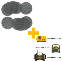 DeWALT DTM3133 Mesh Schuurgaas ø 150mm K80 VE=10 - 5035048024256 - DTM3133-QZ - Mastertools.nl