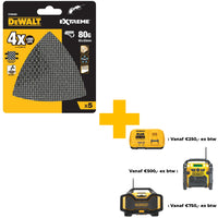 DeWALT DTM3092 Mesh Schuurgaas Driehoek 93x93mm K80 VE=5 - 5035048024140 - DTM3092-QZ - Mastertools.nl