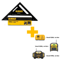 DeWALT DWHT25227-0 Multi Bouwdriehoek 18cm - 3253560252274 - DWHT25227-0 - Mastertools.nl