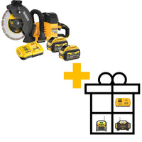 DeWALT DCS691X2 XR FLEXVOLT Doorslijpmachine Brushless 230mm 54V 9.0Ah - 5035048791950 - DCS691X2-QW - Mastertools.nl