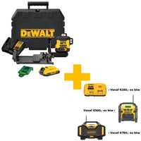 DeWALT DCLE34031D1 3x360° Compacte Kruislijnlaser Groen 18V 2.0Ah in Koffer - 5035048749616 - DCLE34031D1-QW - Mastertools.nl