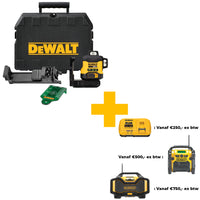 DeWALT DCLE34031N 3x360° Compacte Kruislijnlaser Groen 18V Basic Body in Koffer - 5035048749678 - DCLE34031N-XJ - Mastertools.nl