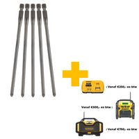 DeWALT DT20425 Schroefbit Gipsplaat PH2x156mm VE=5 - 5054905279219 - DT20425-QZ - Mastertools.nl