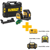 DeWALT DCE088NG18 Zelfnivellerende Accu Kruislijnlaser Groen 12V/18V Basic Body in Koffer - 5054905296377 - DCE088NG18-XJ - Mastertools.nl