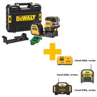 DeWALT DCE825NG18 Zelfnivellerende 5-punt + Kruislijnlaser - Groen 12V/18V Basic Body in TSTAK - 5054905296339 - DCE825NG18-XJ - Mastertools.nl