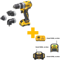 DeWALT DCD703L2T Multi-head Accu Schroefboormachine 12V XR 3.0Ah in TSTAK - 5035048748169 - DCD703L2T-QW - Mastertools.nl