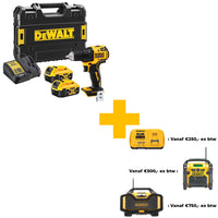 DeWALT DCD708P2T Compacte Accu Schroefboormachine 18V XR 5.0Ah in TSTAK - 5035048734322 - DCD708P2T-QW - Mastertools.nl