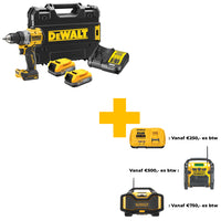 DeWALT DCD800E2T Compacte Accu Schroefboormachine 18V XR 1.7Ah POWERSTACK in TSTAK - 5035048788219 - DCD800E2T-QW - Mastertools.nl