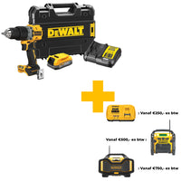 DeWALT DCD805E1T Compacte accu klop-/schroefboormachine 18V XR 1.7Ah POWERSTACK in TSTAK - 5035048788240 - DCD805E1T-QW - Mastertools.nl