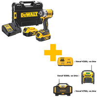 DeWALT DCF921P2T Accu Slagmoersleutel 1/2” 18V 5.0Ah in TSTAK - 5035048743744 - DCF921P2T-QW - Mastertools.nl