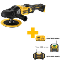 DeWALT DCM849N Accu Haakse Polijstmachine 125-180mm Brushless 18V XR Basic Body - 5035048714584 - DCM849N-XJ - Mastertools.nl