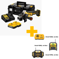 DeWALT DCG405H2T Accu Haakse slijper 125mm 18V 5.0Ah POWERSTACK in TSTAK - 5035048793664 - DCG405H2T-QW - Mastertools.nl