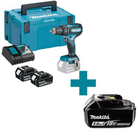 Makita DHP485RTJ Accu klop-/schroefboormachine 18V 5.0Ah in Mbox - 0088381866286 - DHP485RTJ - Mastertools.nl