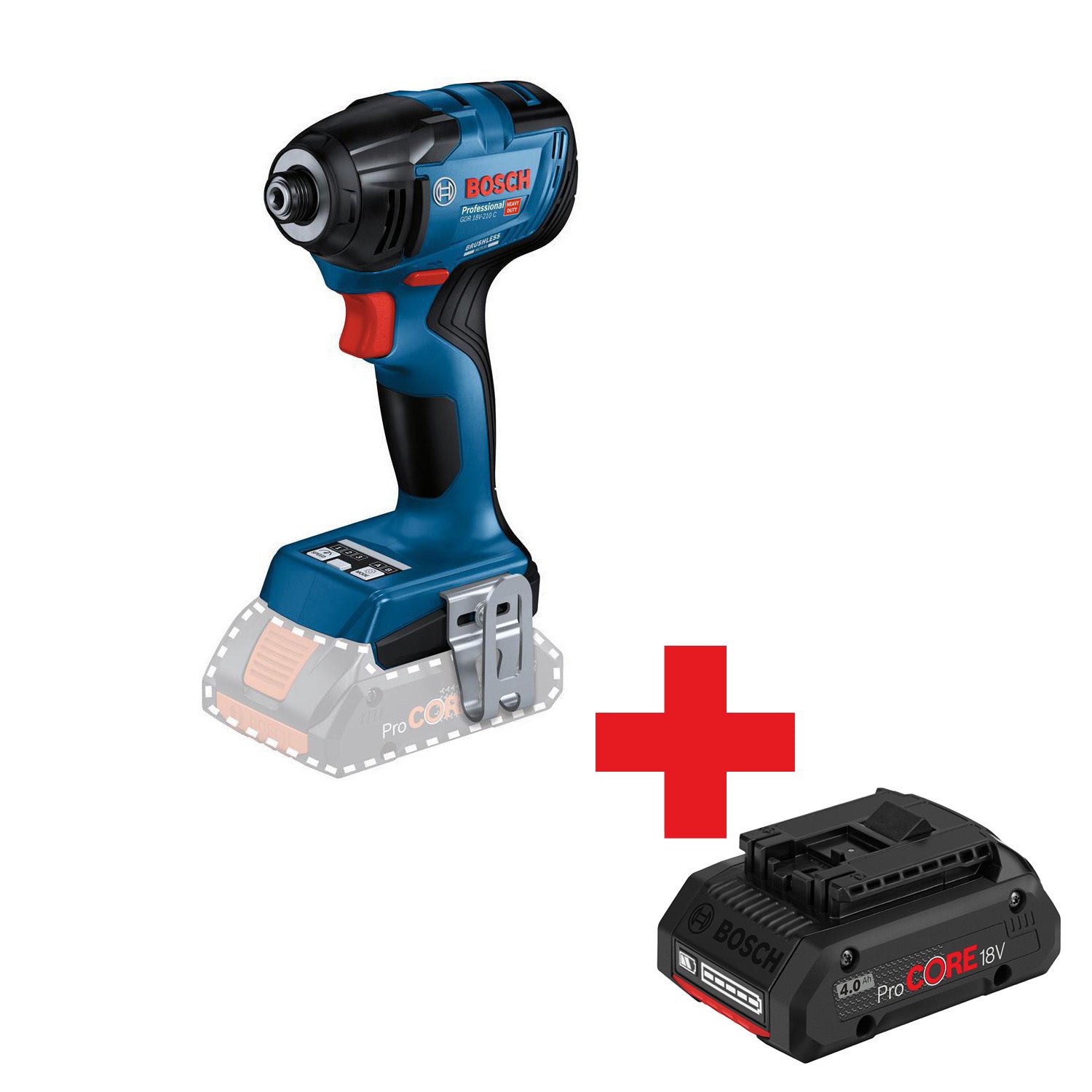 Bosch Professional GDR 18V-210 C Accu Slagschroevendraaier 18V Basic ...