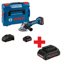 Bosch Professional GWS 18V-10 P Accu Haakse Slijper 125mm 18V 5.0Ah in L-Boxx - 06019J4101 - 4059952634470 - 06019J4101 - Mastertools.nl