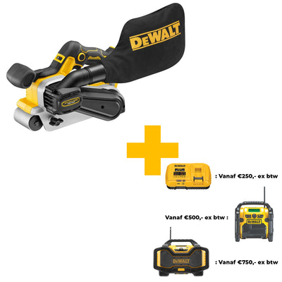 DCW220N Accu Bandschuurmachine 75x533mm Brushless 18V XR Basic Body