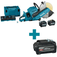 Makita CE002GL204X Accu Doorslijper 355mm 2 x AWS XGT 40V Max 8.0Ah (2st.) - 8720023192323 - CE002GL204X - Mastertools.nl