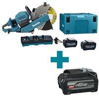 Makita CE002GT202X Accu Doorslijper 355mm 2 x AWS XGT 40V Max 5.0Ah (2st.) - 8720023192347 - CE002GT202X - Mastertools.nl