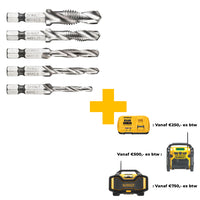 DeWALT DT50060 Tap & Borenset 5-delig - 5054905286149 - DT50060-QZ - Mastertools.nl