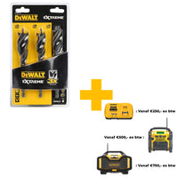 DeWALT DT90237 Speedboor tri flute EXTREME™™ 3-delige set 152mm (16,20,25mm) - 5054905245320 - DT90237-QZ - Mastertools.nl