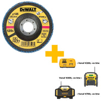 DeWALT DT3268 Lamellenschijf gebogen 125mm K120 - 5035048075234 - DT3268-QZ - Mastertools.nl