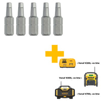 DeWALT DT7170 Vierkante schroefbit 25mm R1 VE=5 - 5035048013564 - DT7170-QZ - Mastertools.nl