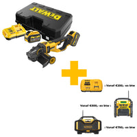 DeWALT DCG460X2 FLEXVOLT Accu Haakse Slijper 230mm 54V 9.0Ah in Koffer - 5035048793039 - DCG460X2-QW - Mastertools.nl