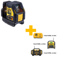 DeWALT DCLE34021N Accu Kruislijnlaser Groen 18V XR Basic Body in TSTAK - 5035048795965 - DCLE34021N-XJ - Mastertools.nl