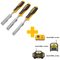 DeWALT DWHT0-16148 Sloopbeitelset 3-delig 18, 25, 32mm - 3253560161484 - DWHT0-16148 - Mastertools.nl