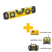 DeWALT DWHT0-43003 Box Torpedo Waterpas 25cm - 3253560430030 - DWHT0-43003 - Mastertools.nl