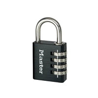 Master Lock Hangslot 40mm zwart 4 cijfers beugel 26mm - 7640EURDBLK - 3520190937070 - 7640EURDBLK - Mastertools.nl