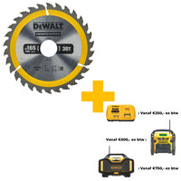 DeWALT Cirkelzaagblad voor Hout | Construction | Ø 165mm Asgat 30mm 30T - DT1937-QZ - 5035048095546 - DT1937-QZ - Mastertools.nl