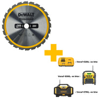 DeWALT Cirkelzaagblad voor Hout | Construction | Ø 305mm Asgat 30mm 24T - DT1958-QZ - 5035048095751 - DT1958-QZ - Mastertools.nl