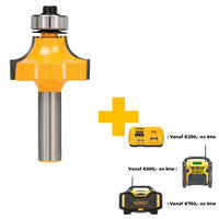 DeWALT DT90015 Freesbit Kwartrondfrees + lager S 8mm 31,8mm R9,5 - 5035048538623 - DT90015-QZ - Mastertools.nl