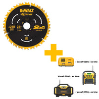 DeWALT Cirkelzaagblad voor Hout | Universeel | Ø 210mm Asgat 30mm 24T - DT20432-QZ - 5054905281175 - DT20432-QZ - Mastertools.nl