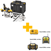 DeWALT DCW620NT Accu bovenfrees 18V XR Basic Body in TSTAK - 5035048810330 - DCW620NT-XJ - Mastertools.nl