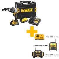 DeWALT DCD1007H2T Accu klop-/schroefboormachine 18V XR 5.0Ah POWERSTACK in TSTAK - 5035048806821 - DCD1007H2T-QW - Mastertools.nl