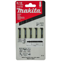 Makita A-85709 T 119 BO Decoupeerzaagblad voor Bochten in Hout & Kunststof VE=5 - 0088381149662 - A-85709 - Mastertools.nl