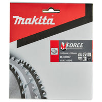 Makita Cirkelzaagblad voor Hout | Mforce | Ø 165mm Asgat 20mm 24T - B-32007 - 0088381420815 - B-32007 - Mastertools.nl