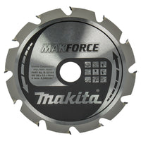 Makita Cirkelzaagblad voor Hout | Makforce | Ø 190mm Asgat 30mm 12T - B-32144 - 0088381420952 - B-32144 - Mastertools.nl