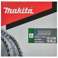 Makita Afkortzaagblad voor Laminaat | Specialized: Laminaat | Ø 305mm Asgat 30mm 96T - B-33881 - 0088381422734 - B-33881 - Mastertools.nl