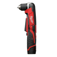 Milwaukee M12 C12 RAD-202B Accu Haakse subcompactboormachine 12V 2.0Ah in tas - 4933441215 - 4002395001248 - 4933441215 - Mastertools.nl