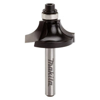 Makita D-09547 Freesbit Kwartrondfrees + lager S 6mm 28,58x12,7mm R7,94 - 0088381182300 - D-09547 - Mastertools.nl