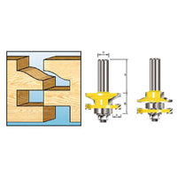 Makita D-11900 Freesbit Contraprofielfrees + lager S 8mm 41,28 S8 R4,76 - 0088381166942 - D-11900 - Mastertools.nl