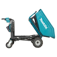 Makita DCU602Z Accu Dumper met elektrisch kiepbare bak LXT 2X18 V Basic Body - 0088381772211 - DCU602Z - Mastertools.nl